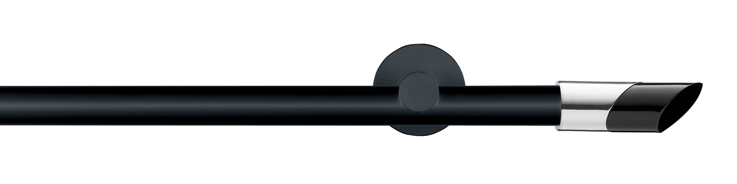 GARESA Gardinenstange »BLACK« Ø 20 mm 1 läufig-läufig Wunschmaßlänge Vorhan günstig online kaufen