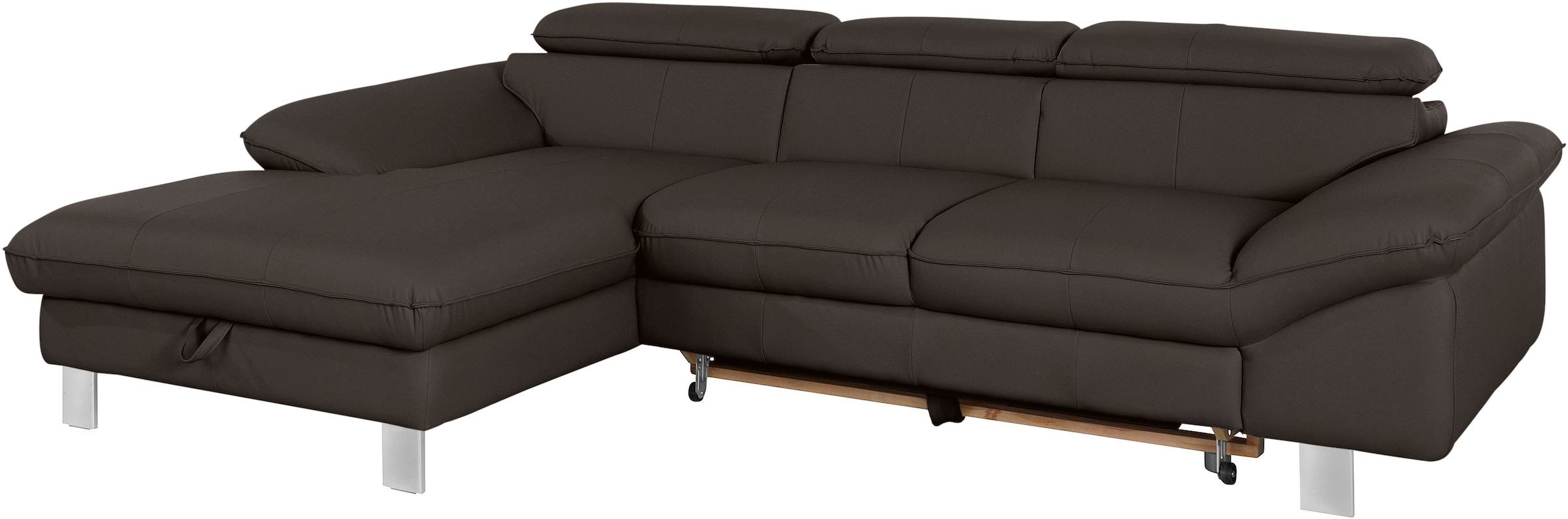 COTTA Ecksofa »Driver L-Form, B: 268 cm« Kopfteilverstellung, optional Schlaffunktion & Bettkasten