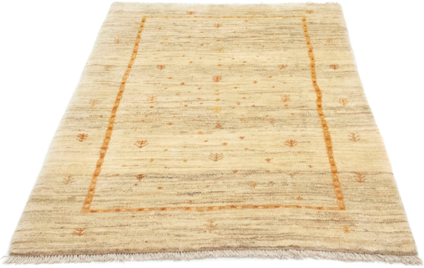 morgenland Wollteppich »Gabbeh Teppich handgeknüpft bequem bestellen schnell rechteckig, beige«, und handgeknüpft
