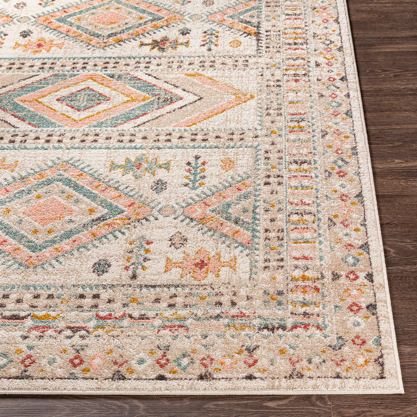 Livabliss Teppich »JAIPUR«, rechteckig, 13 mm Höhe, Skandinavischer Teppich, Kurzflor Boho-Wohnzimmerteppich, Läufer