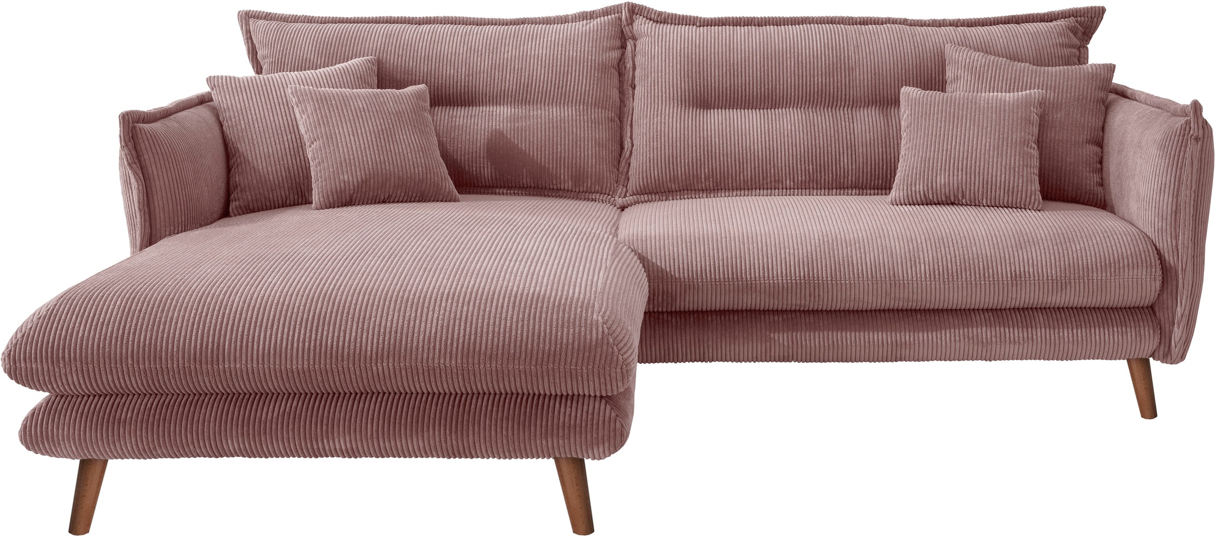 INOSIGN Ecksofa »Lazio modern und bequem, schmale Armlehnen, tolle Detailve günstig online kaufen