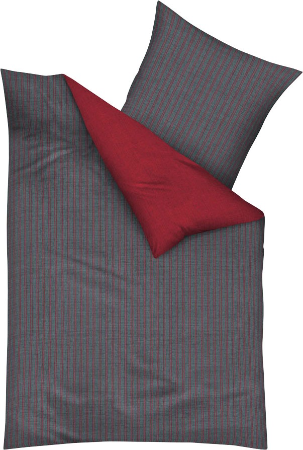 Kaeppel Wendebettwäsche »Eternity Combo Bettwäsche, Satin mit seidigem Glanz, Streifen-Design«