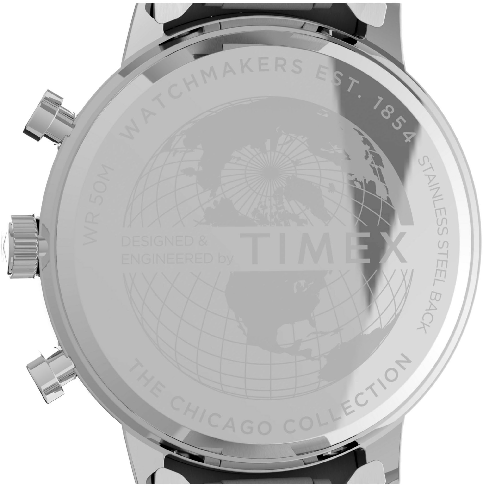 Timex Chronograph »CHICAGO«, Quarzuhr, Armbanduhr, Herren, Datum, Stoppfunktion, 12/24-Std.-Anzeige