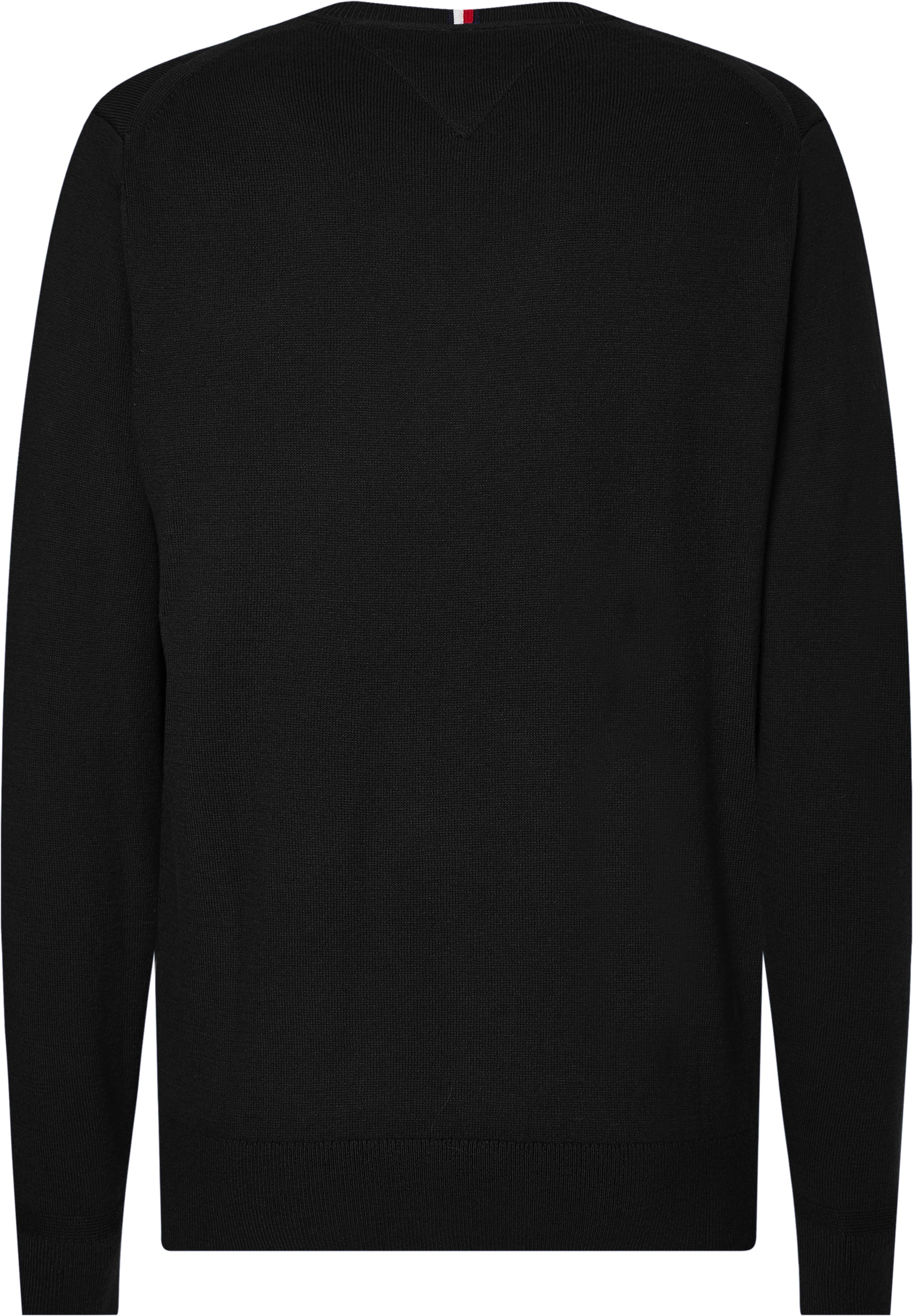 Tommy Hilfiger Big & Tall Strickpullover »BT-PIMA ORG CTN CASHMERE VNCK-B«, in Großen Größen, mit Logostickerei auf Brusthöhe