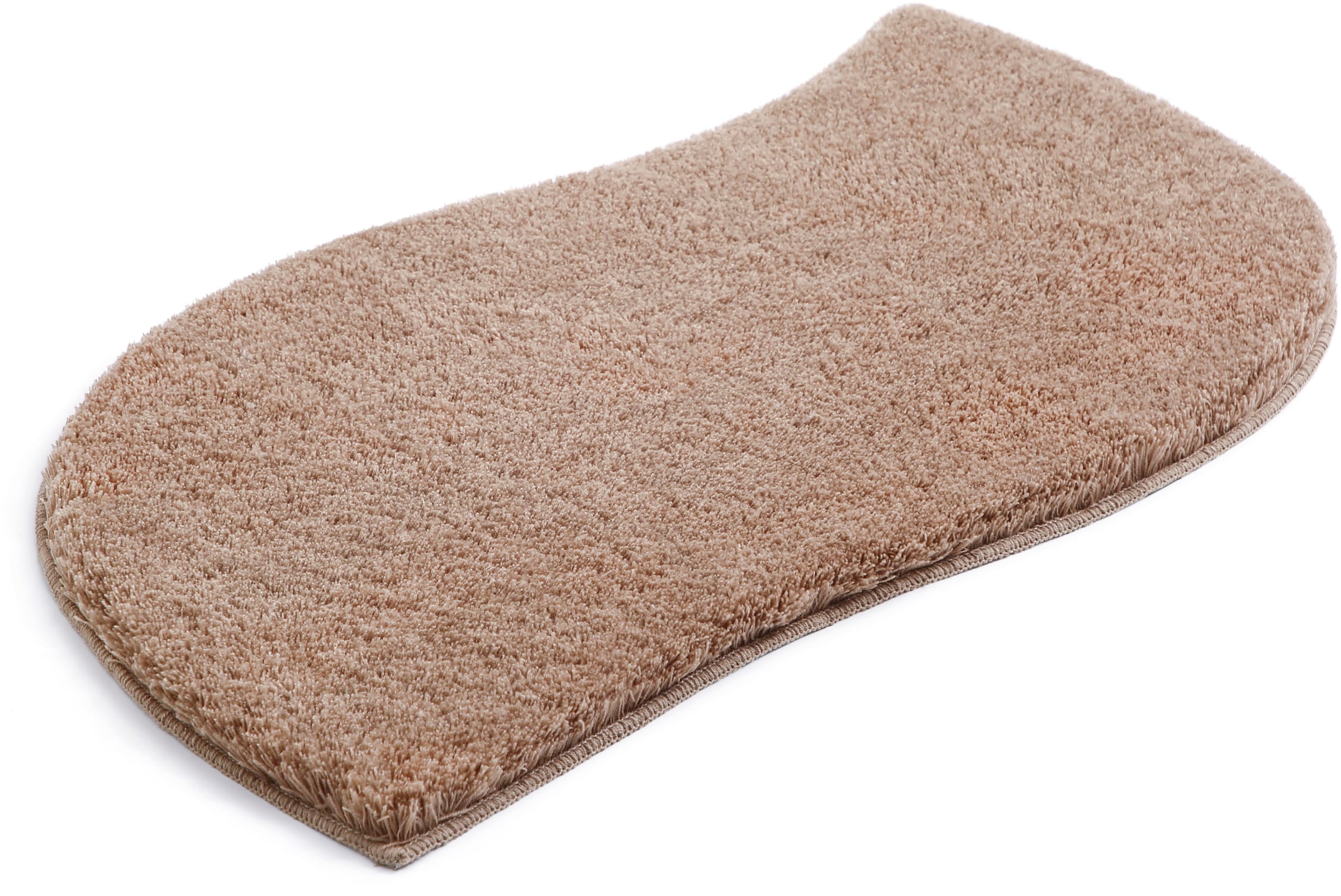 my home Badematte »Merida, Badvorleger, Badezimmer Teppich«, rutschhemmend beschichtet, fußbodenheizungsgeeignet-schnell trocknend-strapazierfähig, Badteppich, Uni Farben, rechteckig, rund & als 2-tlg. Set erhältlich