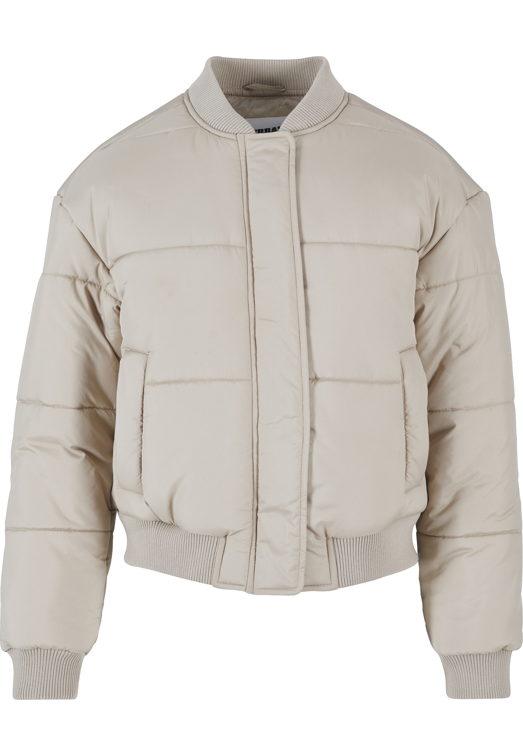 URBAN CLASSICS Winterjacke »Urban Classics Damen Ladies Puffer Blouson« 1 Stk. tlg. ohne Kapuze