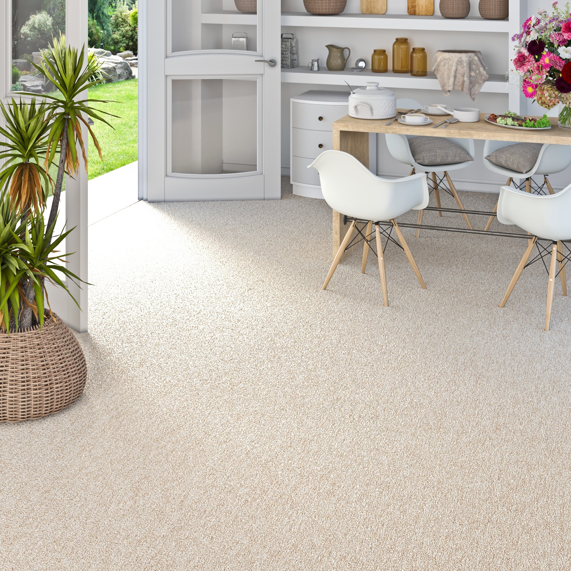 my home Teppichboden »Fortis, Schlinge, Made in Netherlands«, rechteckig, 5 günstig online kaufen