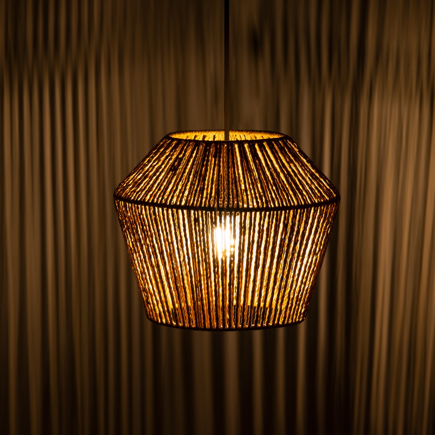 Paco Home Pendelleuchte »Pinto«, 1 flammig, Leuchtmittel E27 | ohne Leuchtmittel, Deckenlampe aus Aluminium und Papier, Ø Schirm ca. 33 cm, Fassung E27
