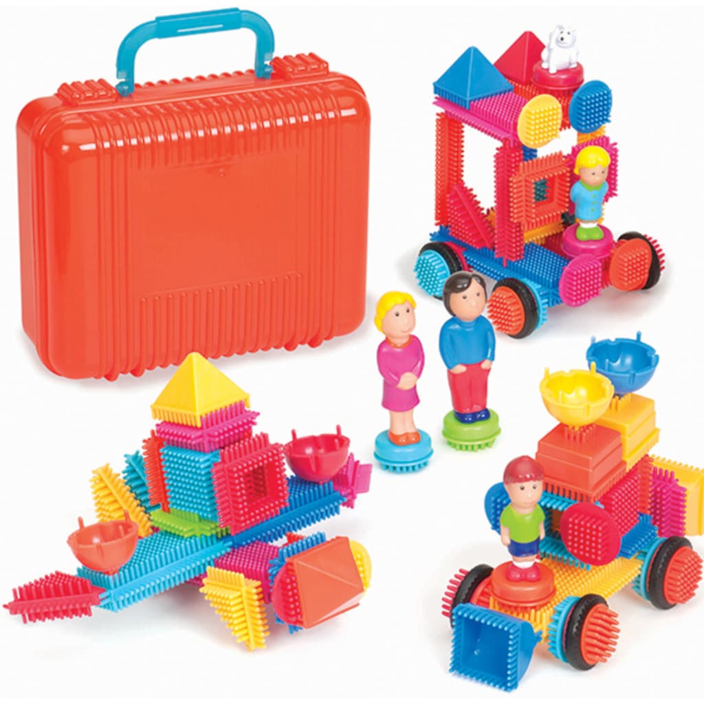 BRISTLE BLOCKS Spielbausteine »Bristle Blocks 85 Teile im Koffer«, (85 St.)