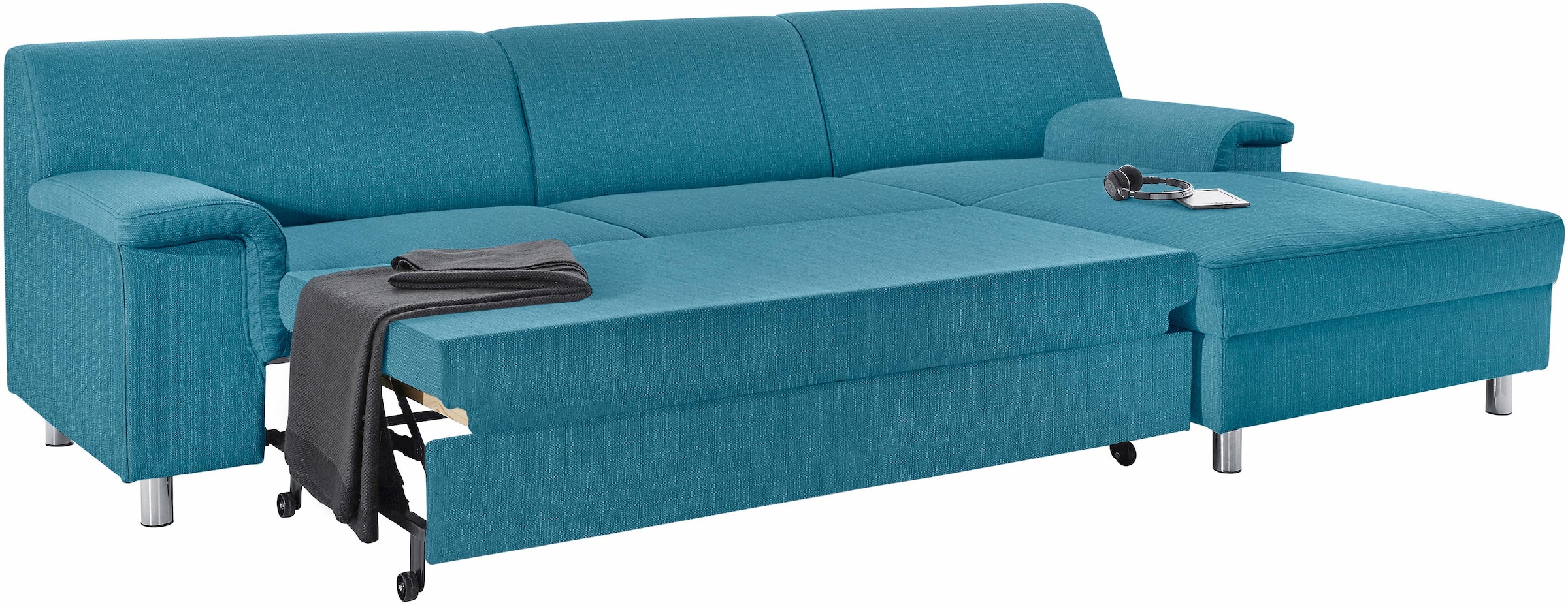 DOMO collection Ecksofa »Jamie, modern und elegant, Fußhöhe 9cm, L-Form,« w günstig online kaufen