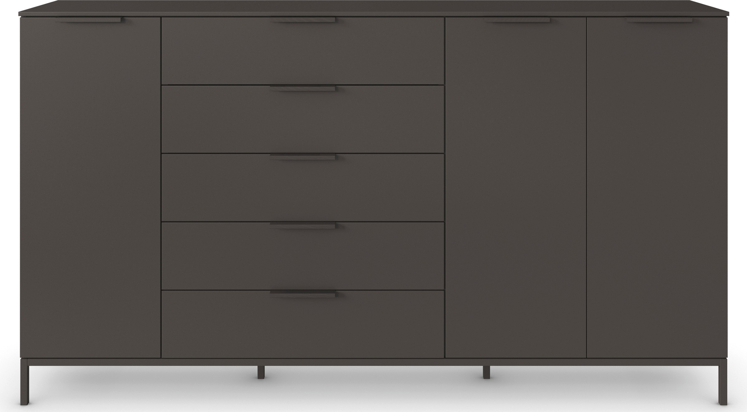 rauch Kombikommode »Kommode Türkommode Sideboard Kombikommode FLIPP«, (Breite 200 cm mit 4 Einlegeböden), 3-türig mit 5 Schubladen und Soft-Close-Funktion