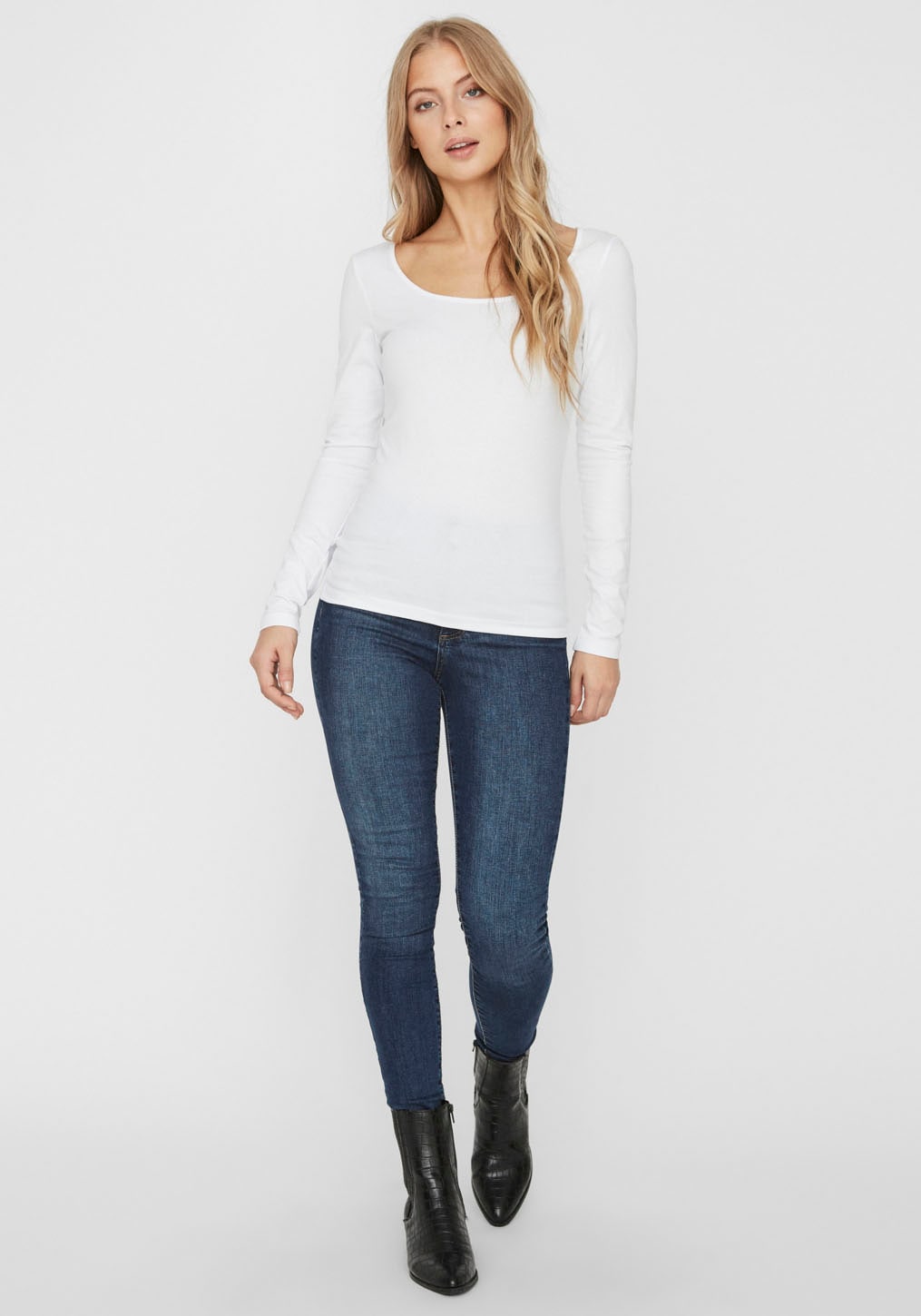 Vero Moda Langarmshirt »VMMAXI« aus Bio-Baumwolle