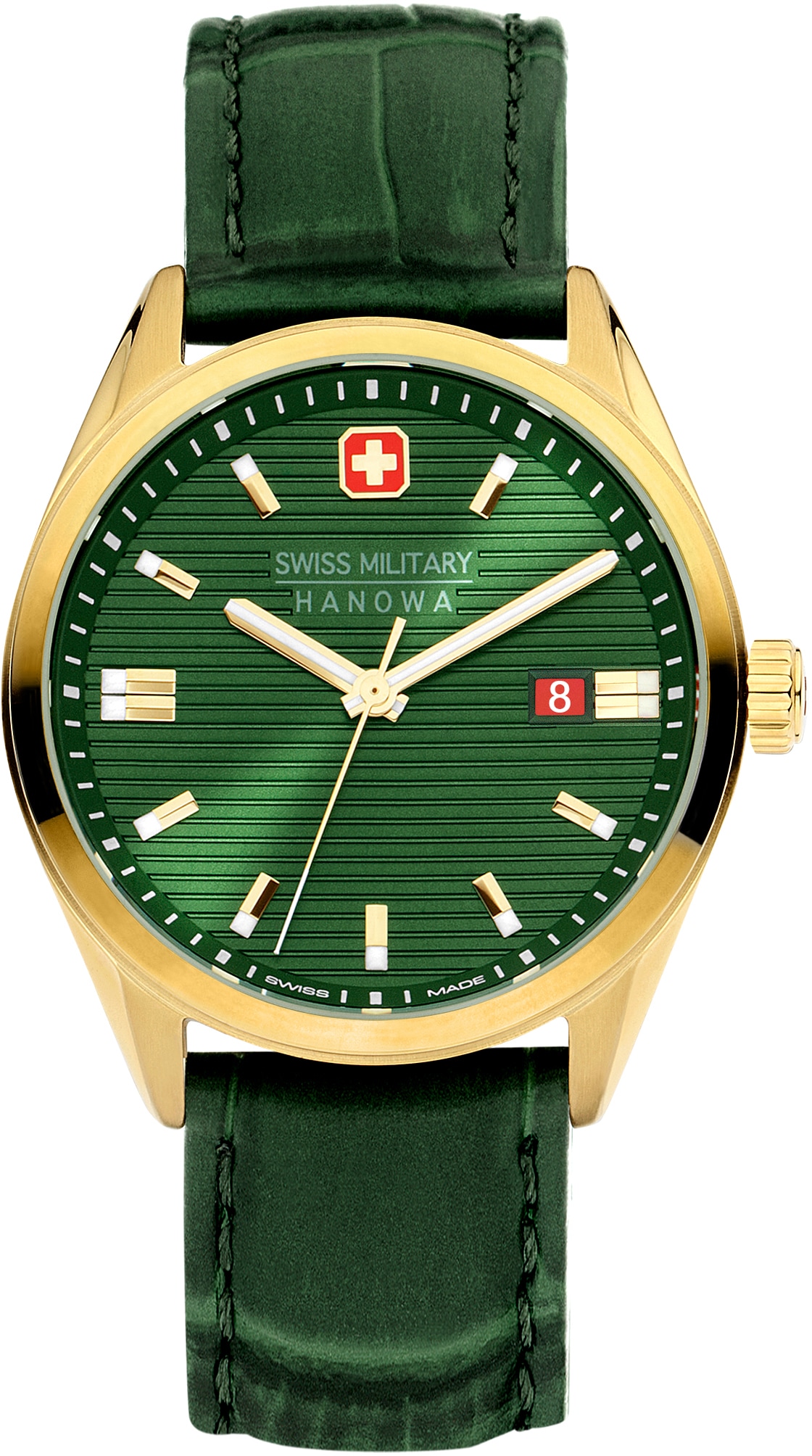 Swiss Military Hanowa Quarzuhr »ROADRUNNER, SMWGB2200111«, Armbanduhr, Herrenuhr, Datum, Saphirglas, Swiss Made