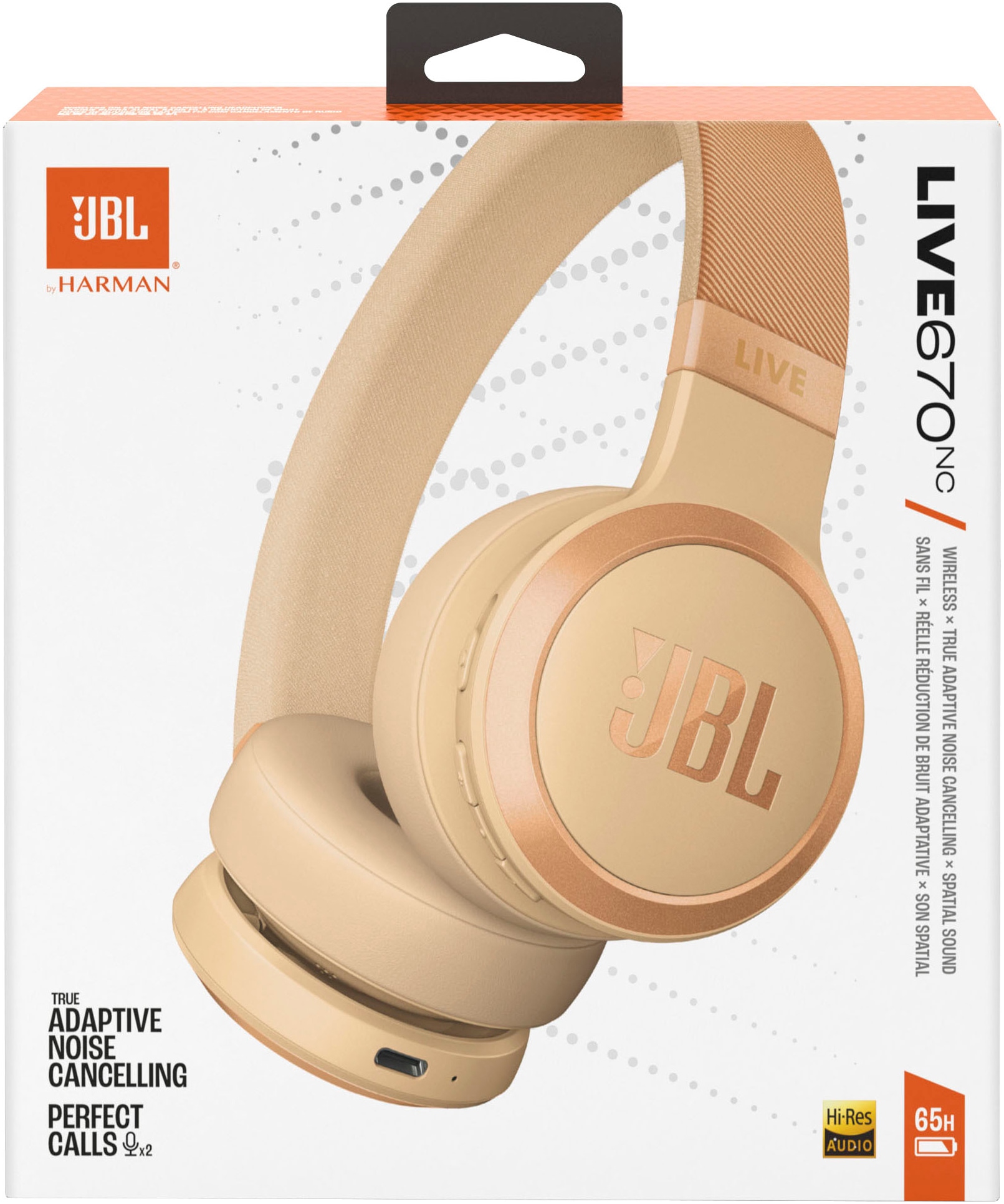 JBL Kopfhörer »LIVE 670NC«, Bluetooth On-Ear-Kopfhörer
