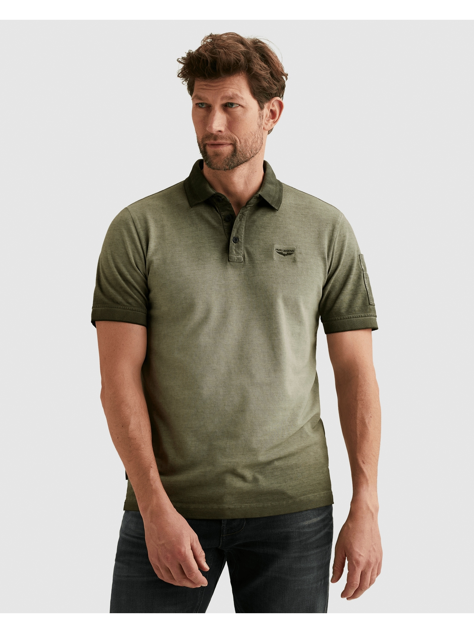 PME LEGEND Poloshirt mit Logo Stickerei