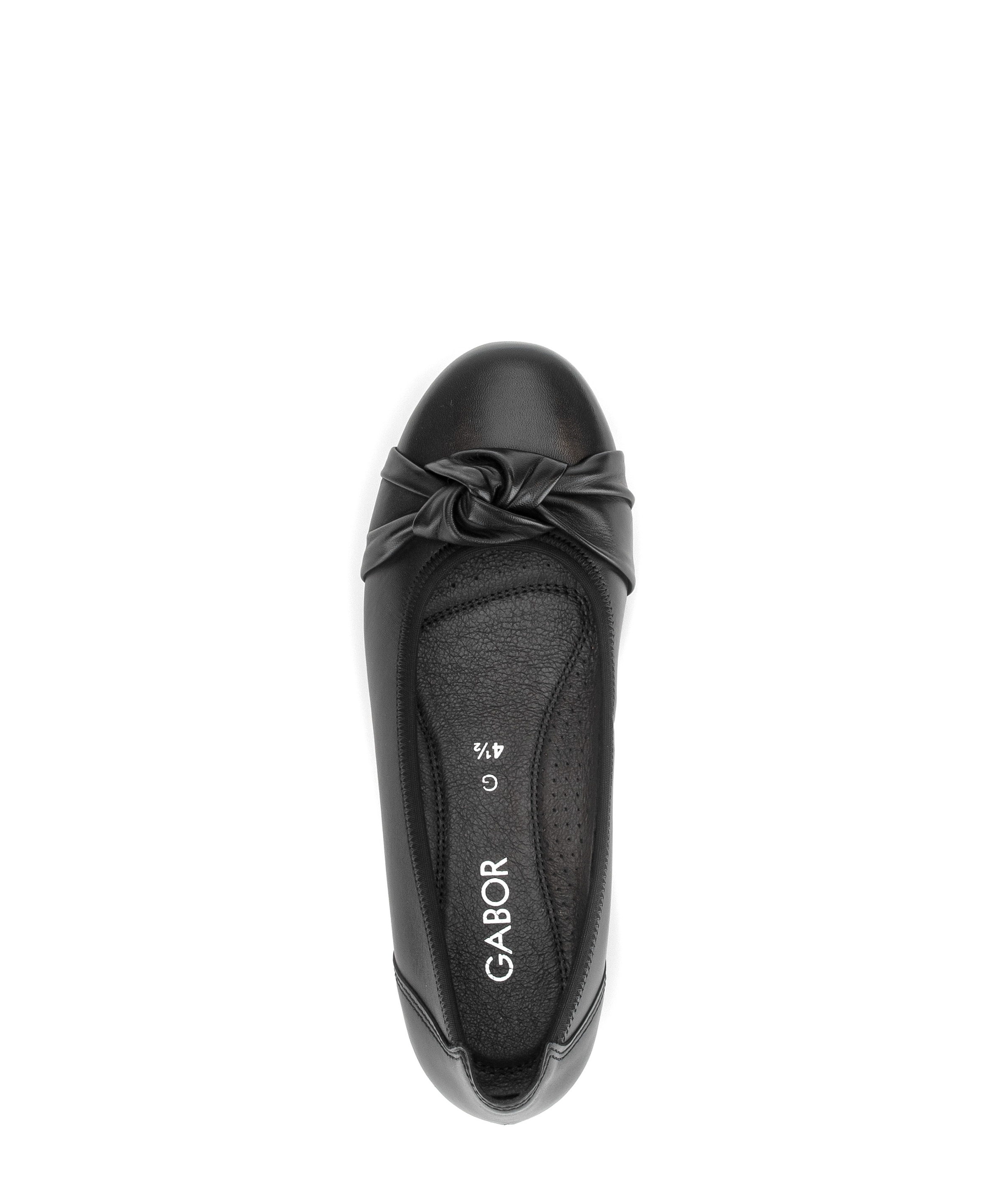 Gabor Ballerina  Blockabsatz, Basicschuh, Businesschuh mit Knoten-Detail, Weite G