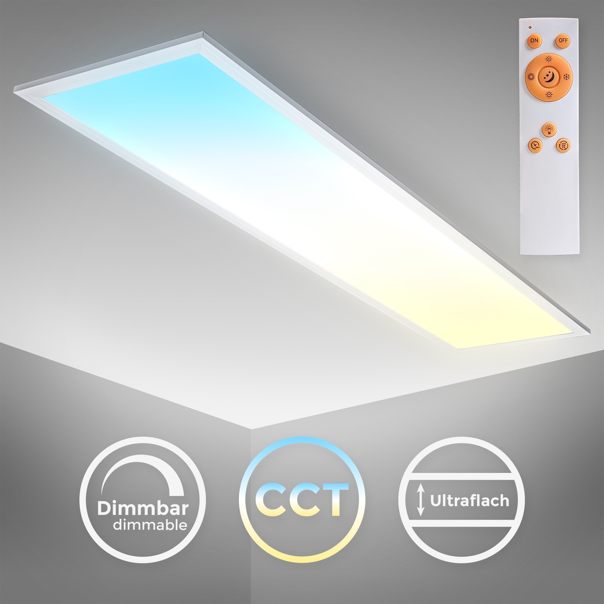 B.K.Licht LED Deckenleuchte »BKL1326 LED Deckenlampe mit Fernbedienung, Ult günstig online kaufen