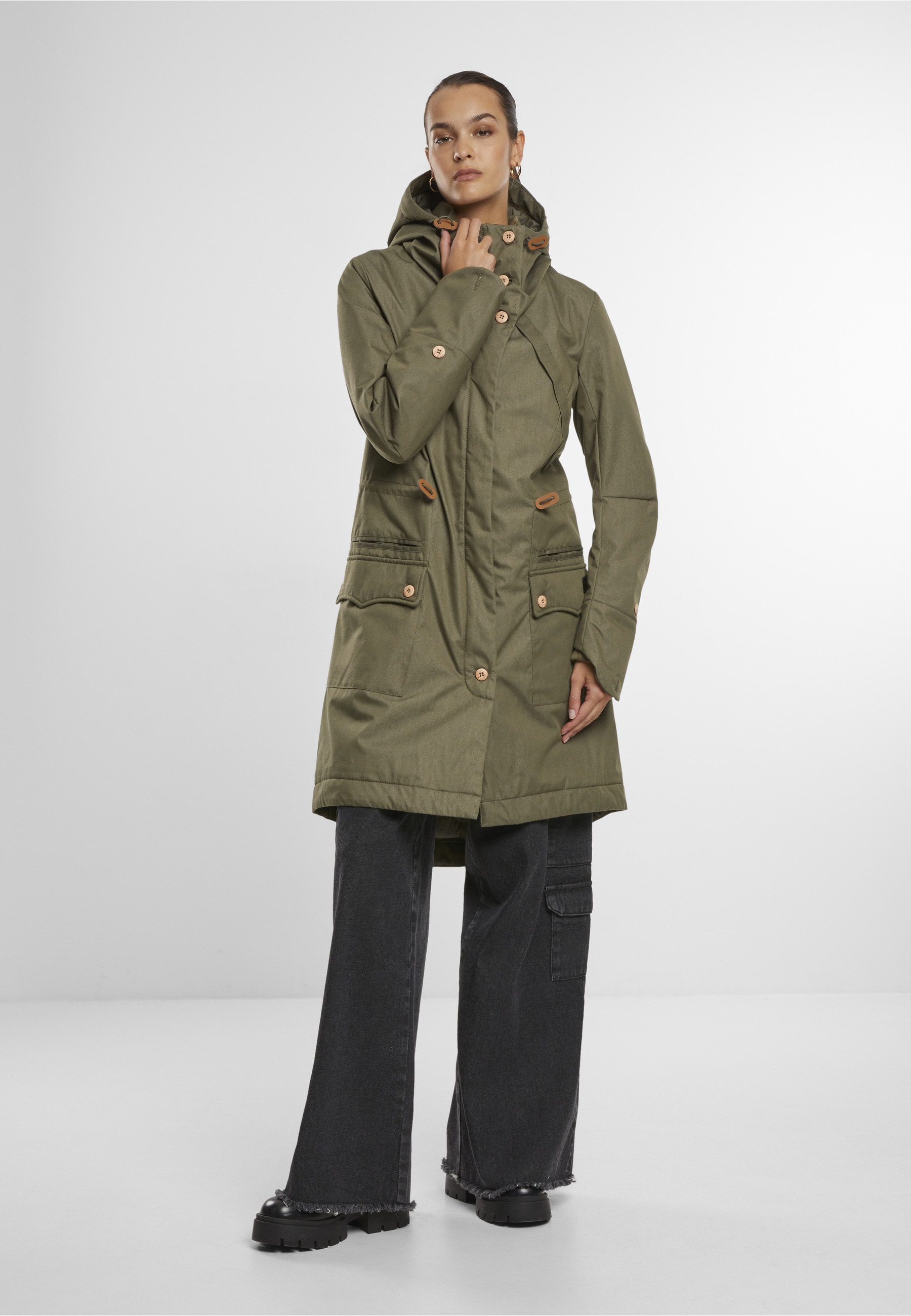 Brandit Parka »Brandit Brandit Women Mayleene Winterparka« 1 Stk. tlg. mit Kapuze