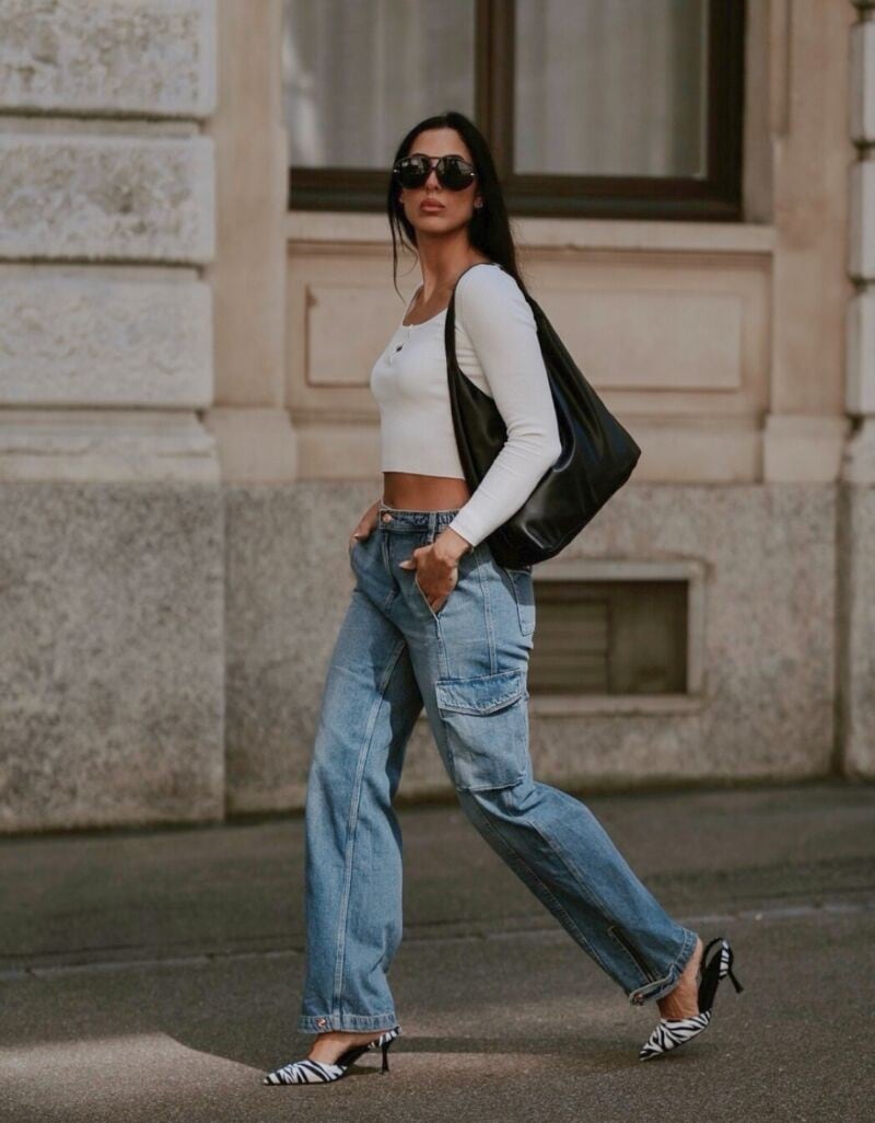 Tally Weijl Cargojeans »SPADEGINNA« Baumwolle , baggy