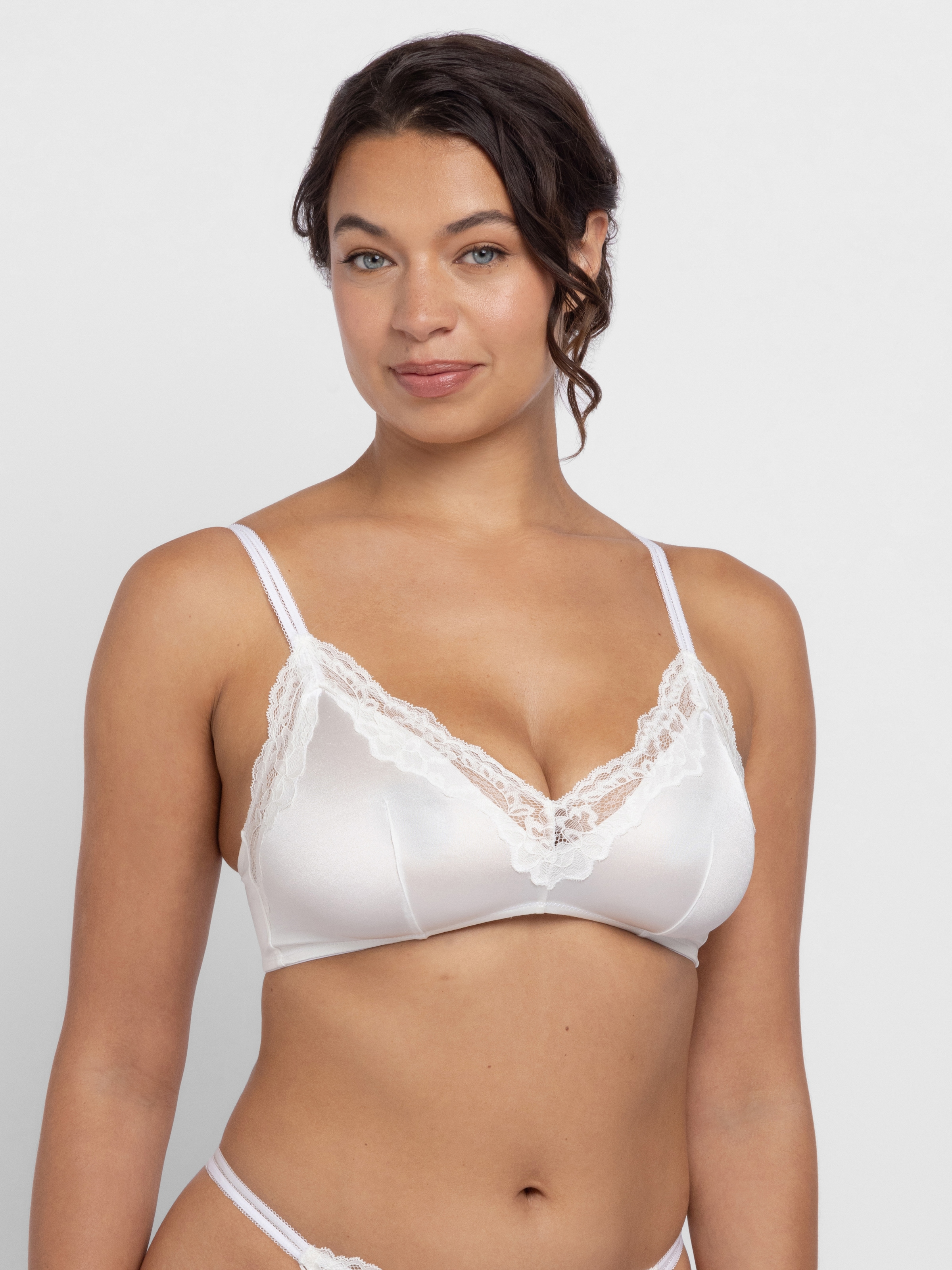 Dorina Bralette »Origins Shiny Micro« mit zarter Spitzenborte, glänzend, verstellbare Träger
