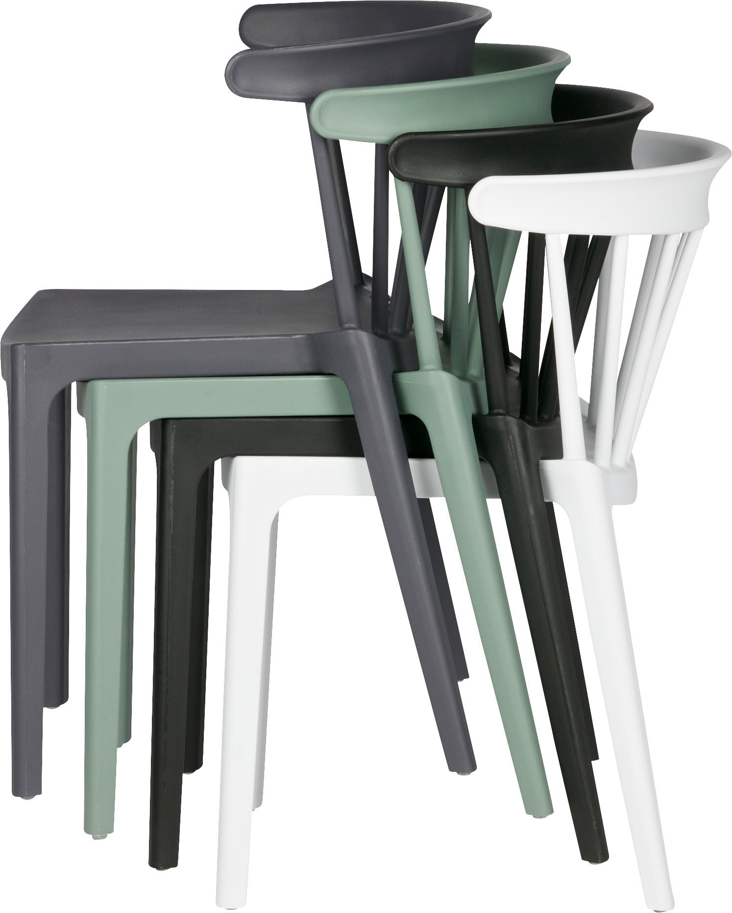 WOOOD Esszimmerstuhl »BLISS«, 2 St., geeignet für den Innen- und Außenbereich, H 75 cm x B 52 cm