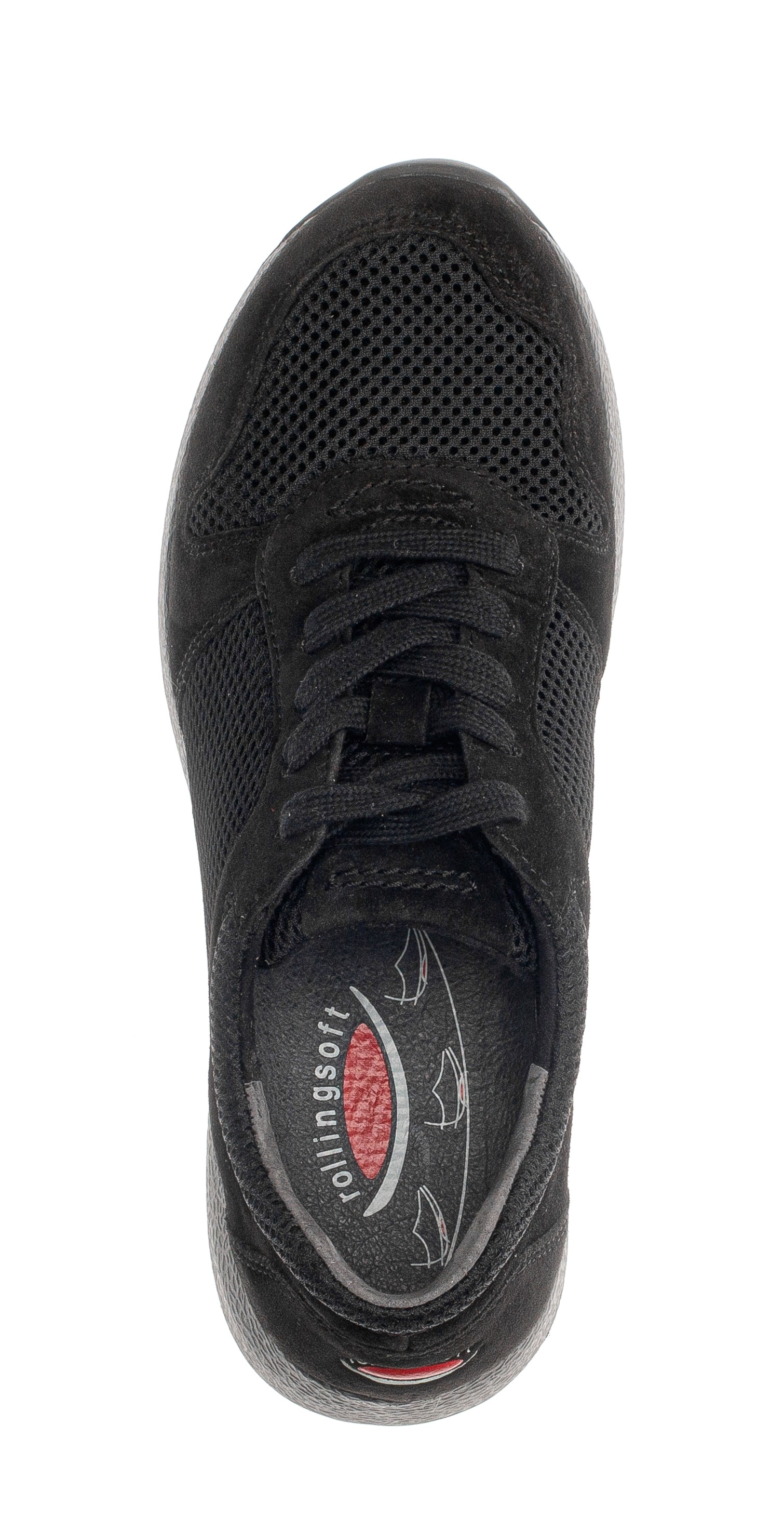 rollingsoft Keilsneaker  , Freizeitschuh, Halbschuh, Schnürschuh mit Logo an der Ferse