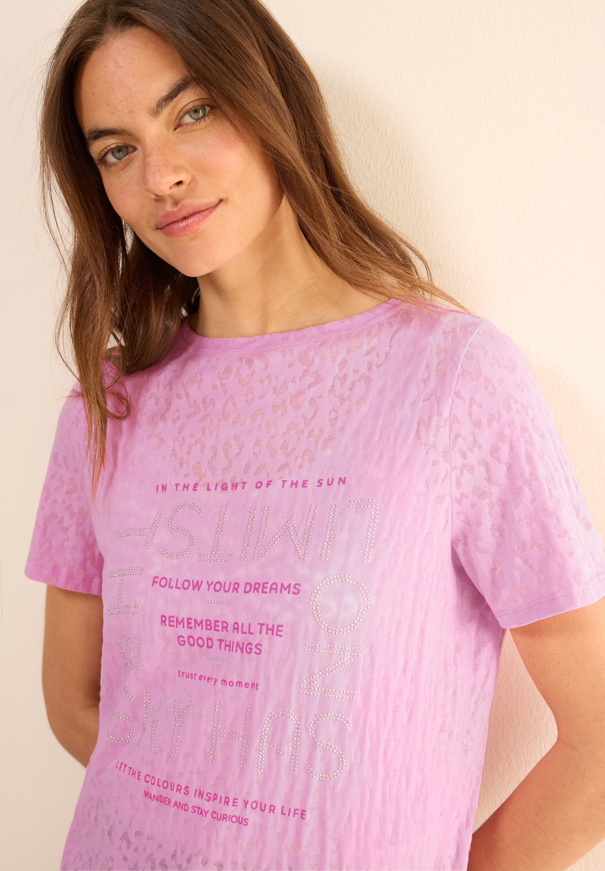Cecil T-Shirt, mit Schmucksteinen