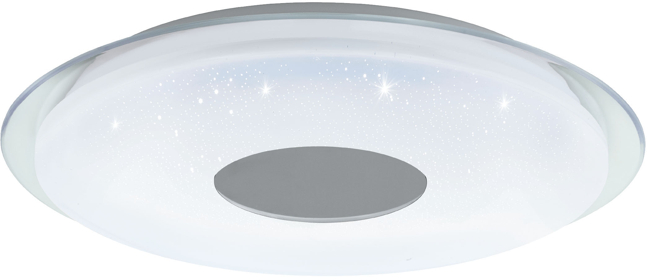 EGLO LED-Deckenleuchte »LANCIANO-Z« in weiß und transparent aus Stahl / inkl. LED fest integriert - 4 x 11,2 Watt