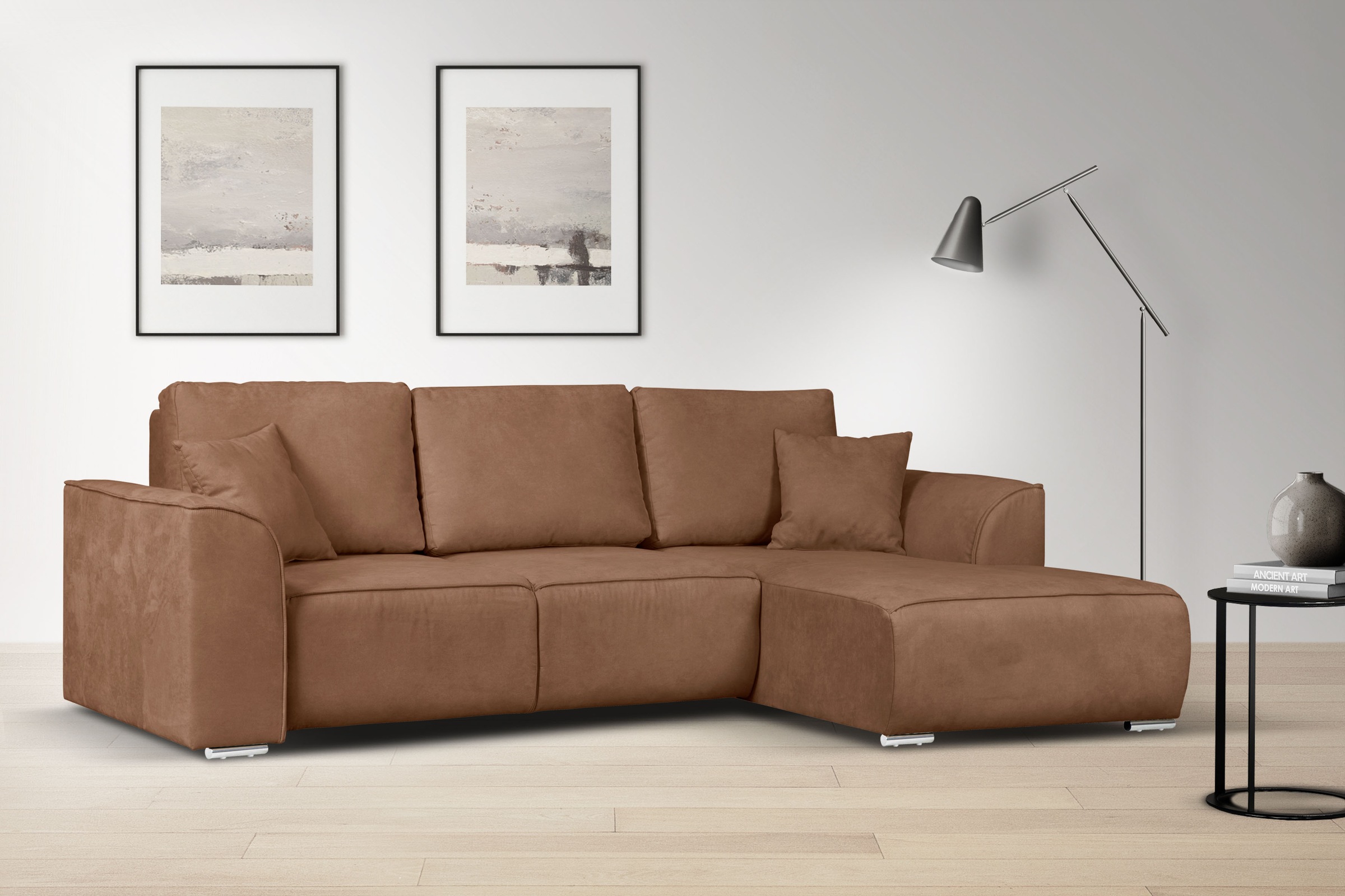 OTTO home Ecksofa »BEATRICE optionale Schlafsofa mit Bettkasten, B/T/H: 265 günstig online kaufen