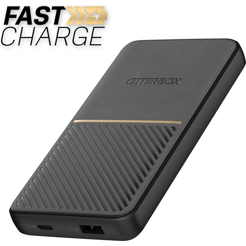 OTTERBOX Powerbank »Power Bank, schnelles Laden, 10000 mAh externer Akku mit USB-A USB-C« 10.000 mAh Status LED, schlankes, sturzgeschütztes...