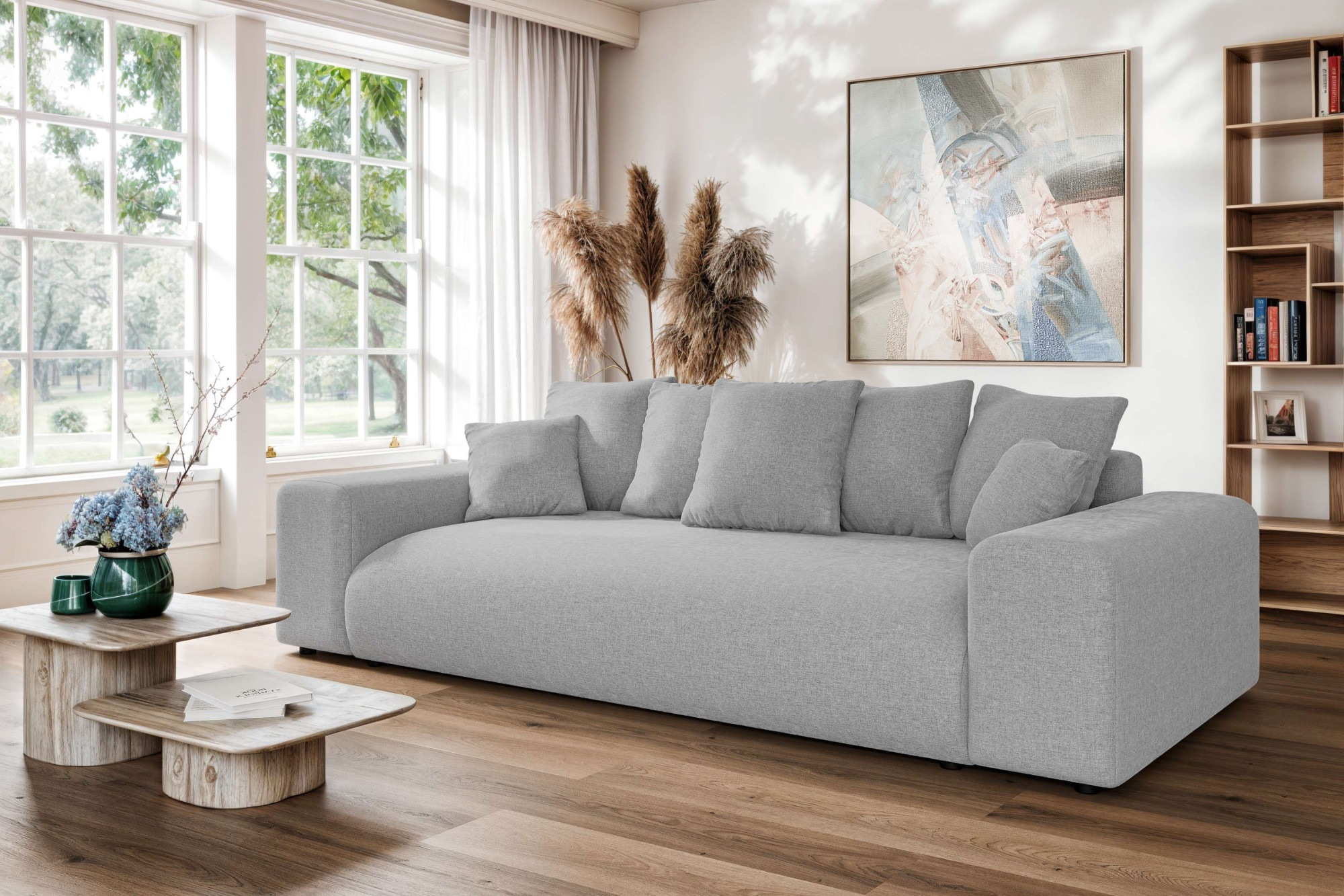 Home affaire Big-Sofa »LAKESIDE 3-Sitzer Schlafsofa mit Bettkasten, Breite günstig online kaufen