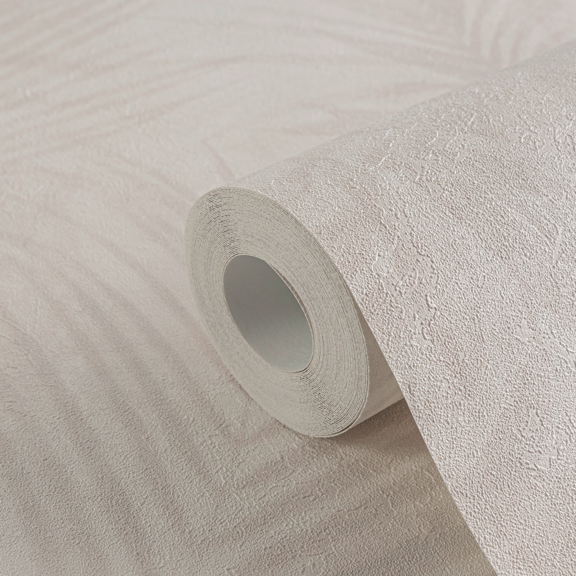 A.S. Création Vliestapete »Neue Bude 2.0 Tropical Concret mit Palmenblättern« Wald | botanisch | floral leicht strukturiert Dschungeltapete Tapete Palmen Tapeten Wohnzimmer Schlafzimmer Küche