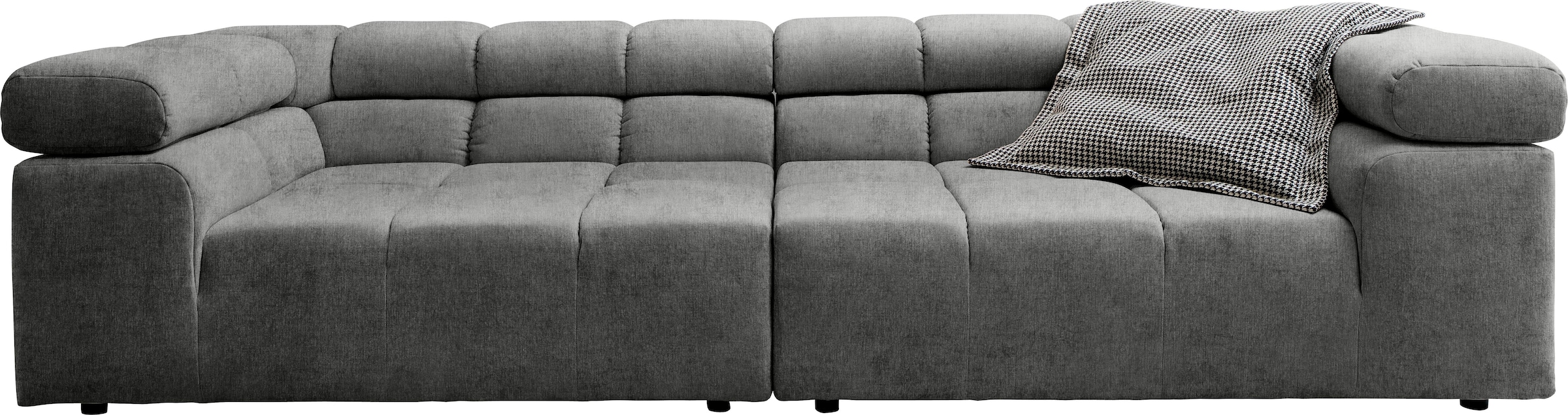Home affaire Big-Sofa »Ancona B/T/H: 290/110/70 cm« auffällige Steppung, in günstig online kaufen