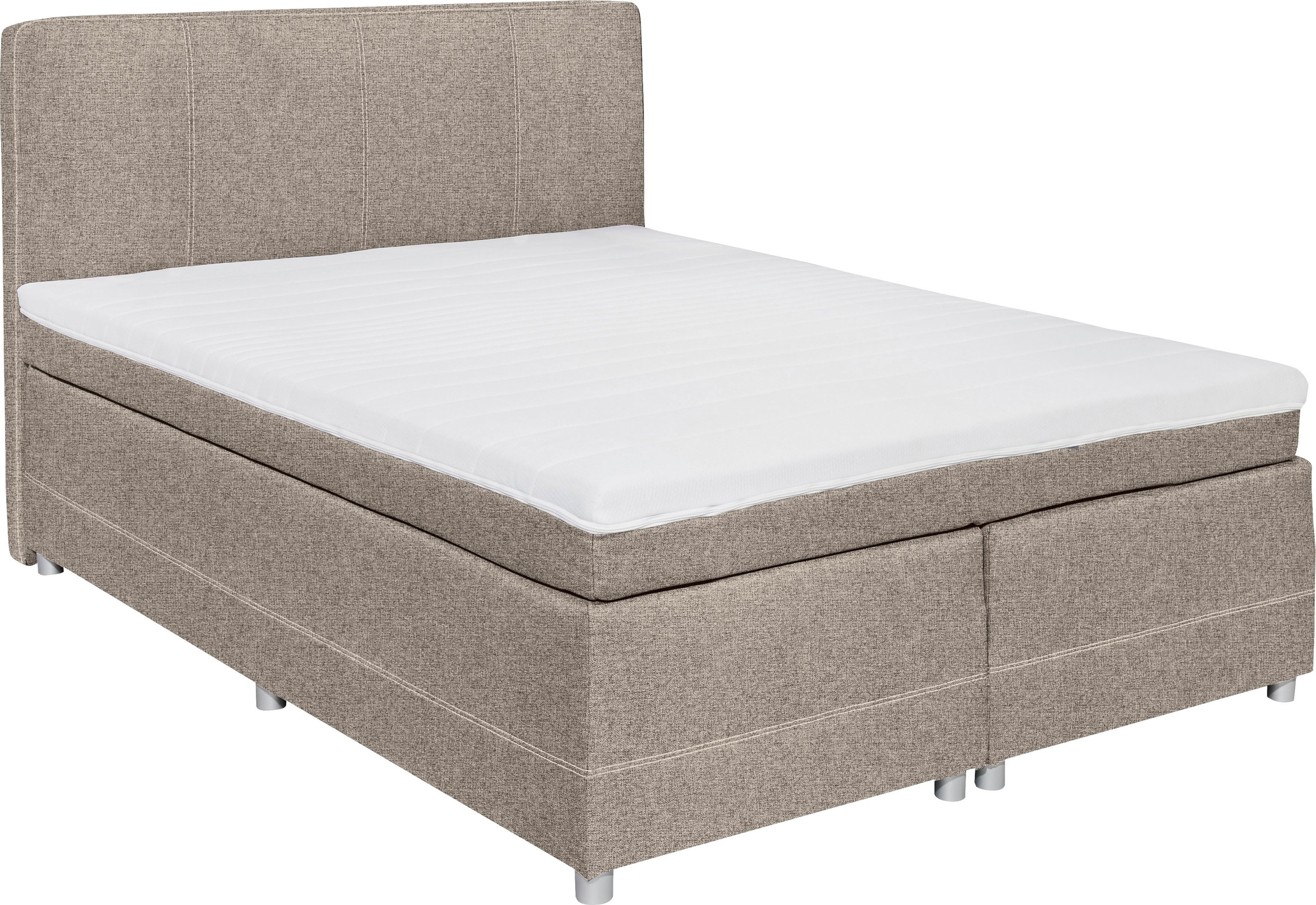 ED EXCITING DESIGN Boxspringbett »Luanda«, wahlweise mit Matratze und Topper