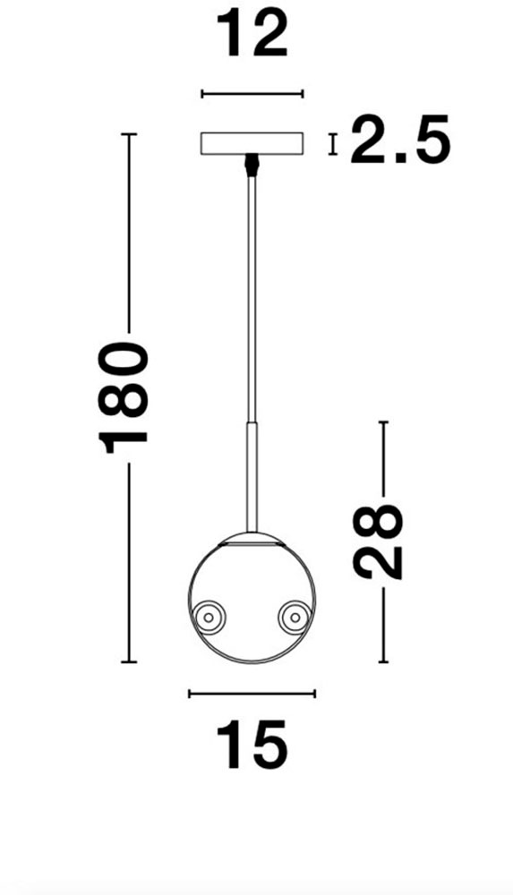 Nova Luce Hängeleuchten »SPADA« E27 1 Stk. Ohne Beleuchtung