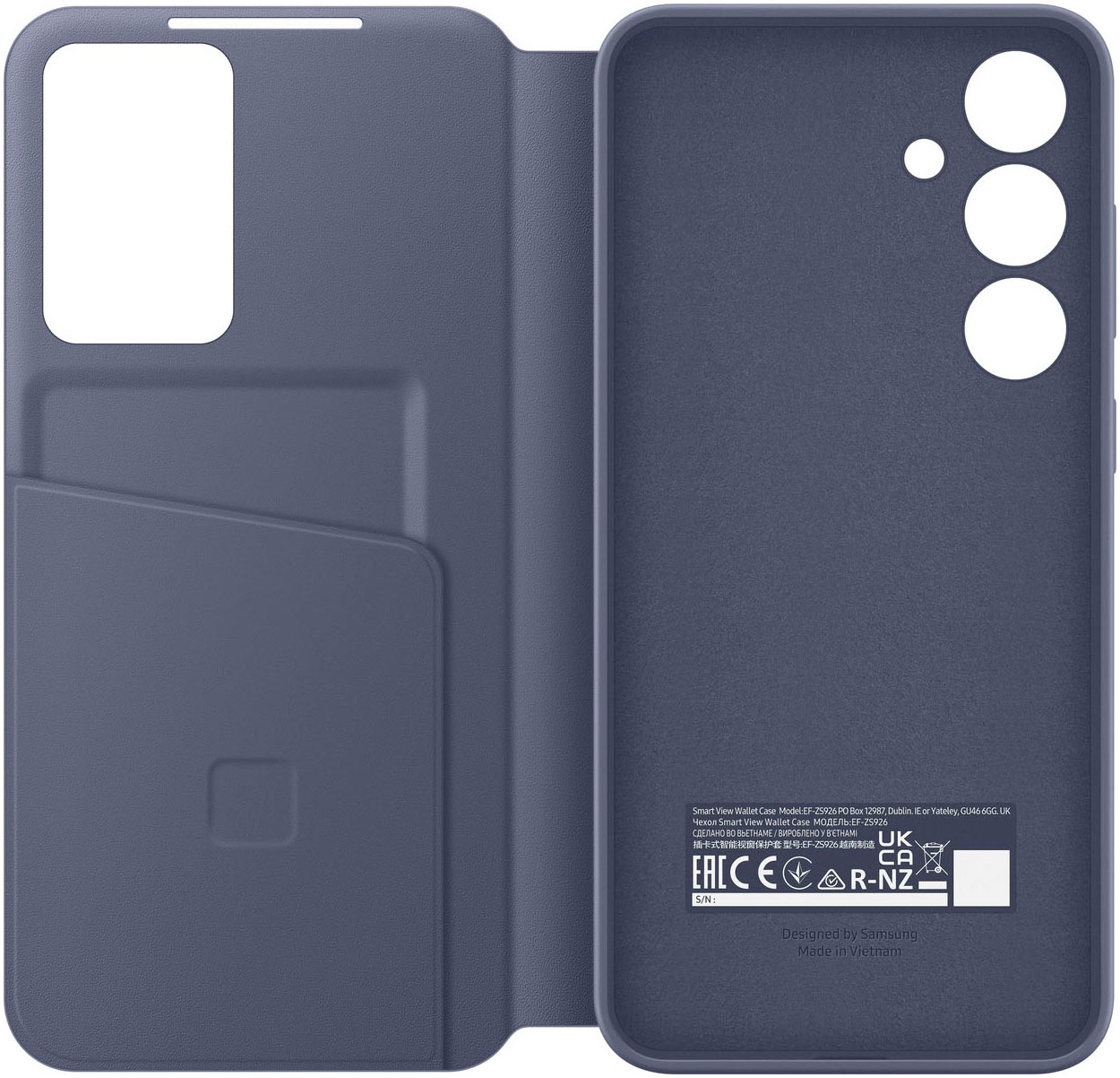 Samsung Handyhülle »Smart View Wallet Case für Samsung Galaxy S24+«, Schutz, griffig und stylisch