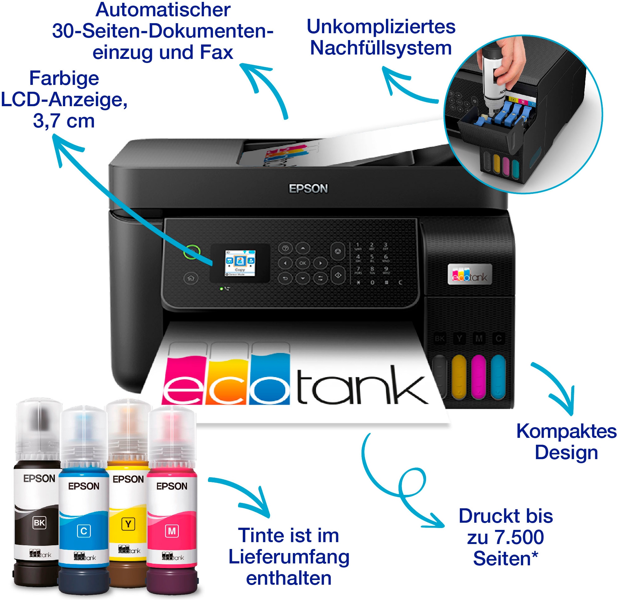 Epson Multifunktionsdrucker »EcoTank ET-4800«
