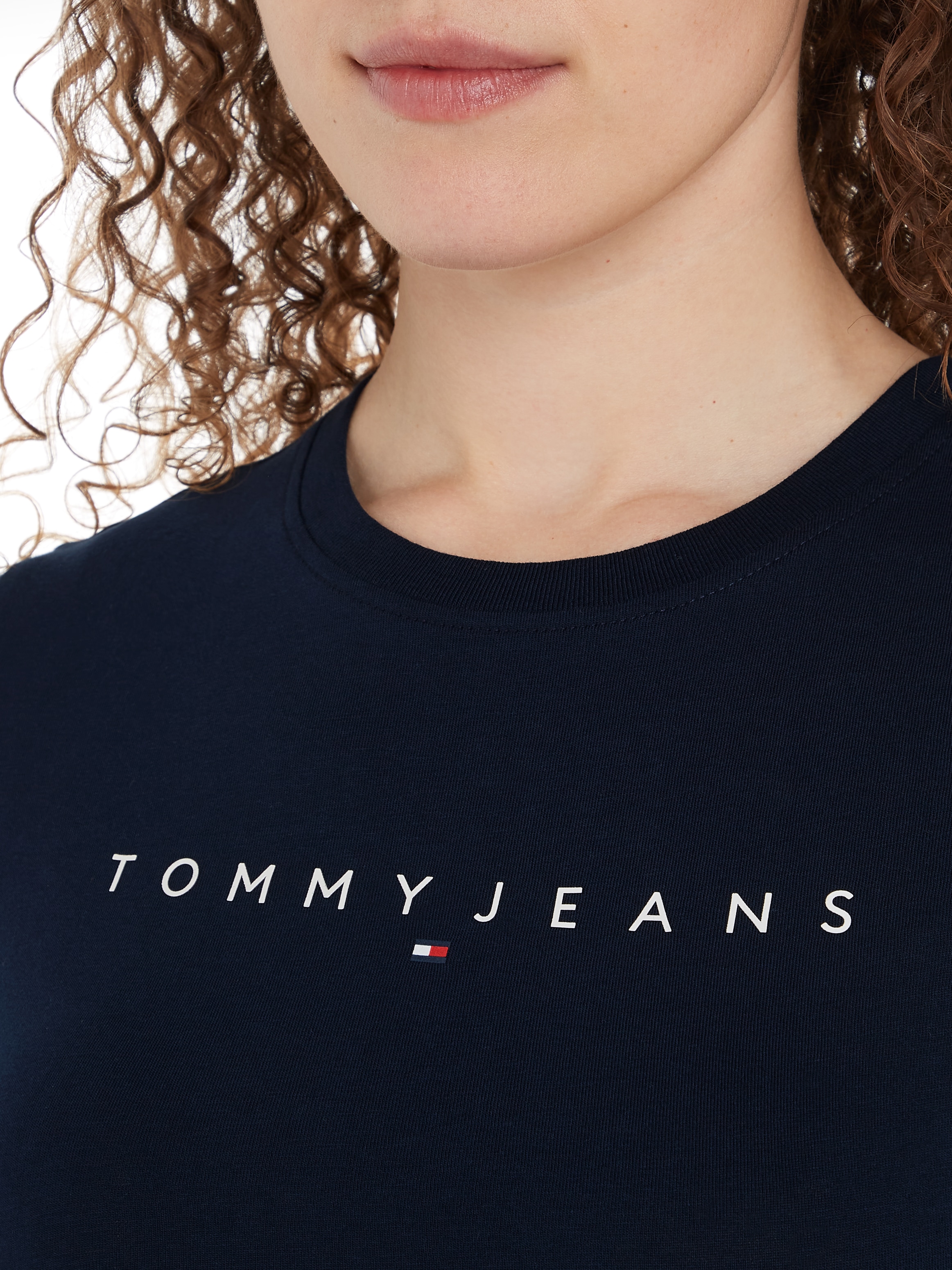 Tommy Jeans Curve T-Shirt »TJW SLIM LINEAR TEE EXT«, in Große Größen