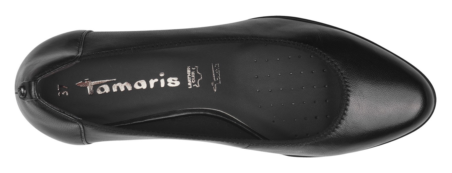Tamaris Pumps, Blockabsatz, Businesschuh, Abendschuh, komfortabler Elastikeinfass