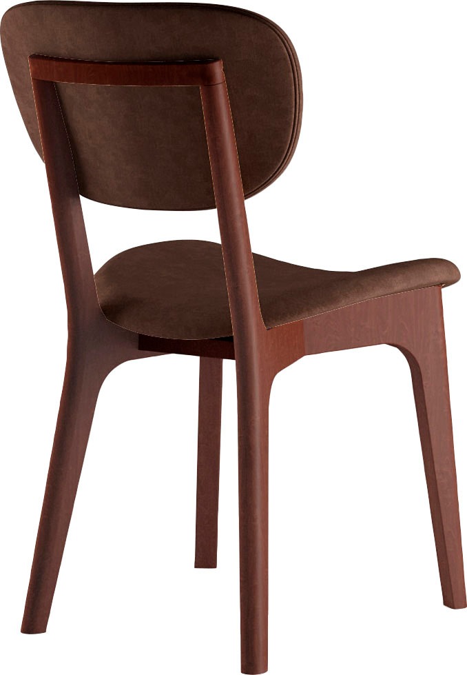INOSIGN Stuhl »COZY Made in Italy«, (Set), 2 St., Microfaser, Gestell in Buche, Kirsch- oder Nussbaum, Massivholz, Design Stuhl