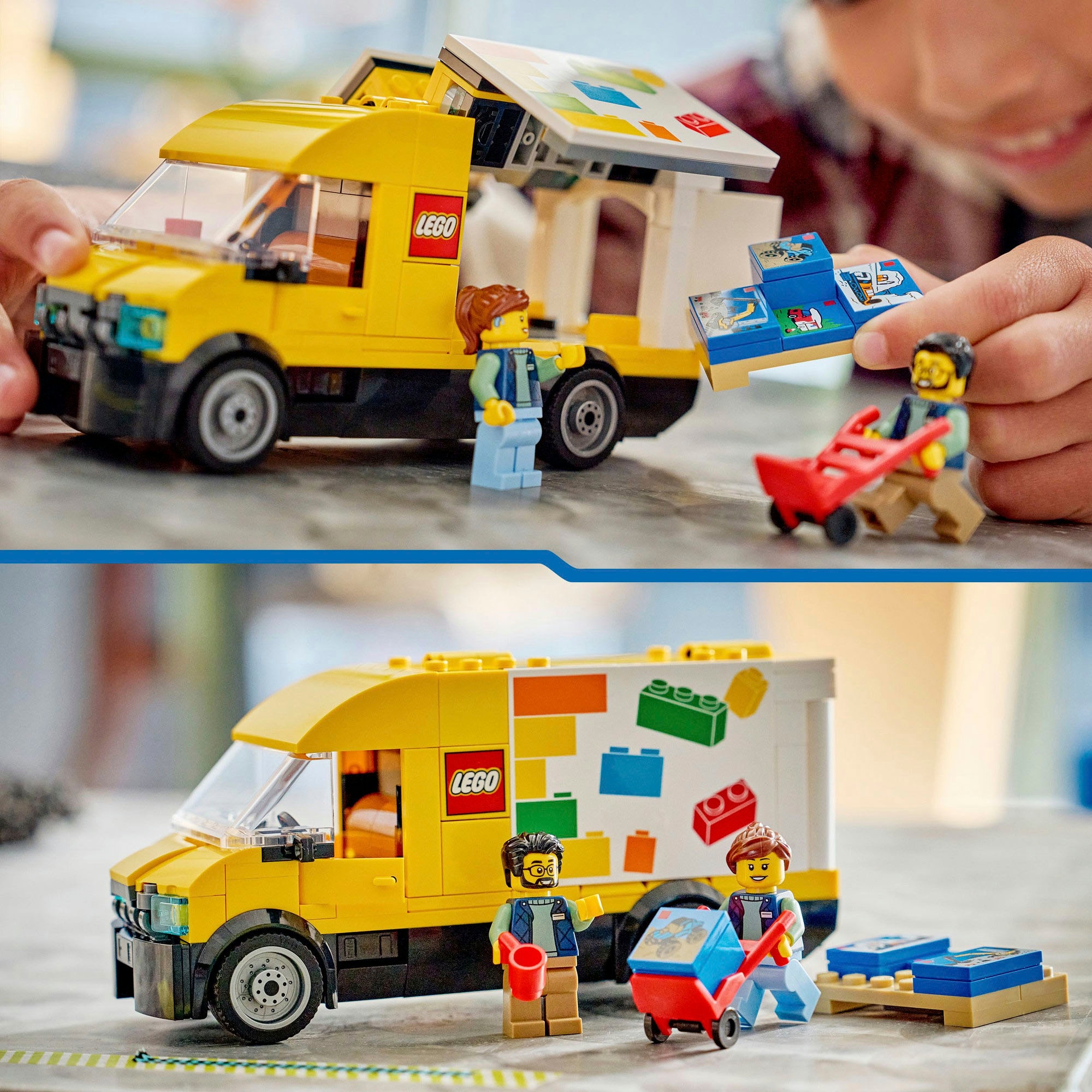 LEGO® Konstruktionsspielsteine »Der LEGO Lieferwagen (60500), LEGO City« Made in Europe