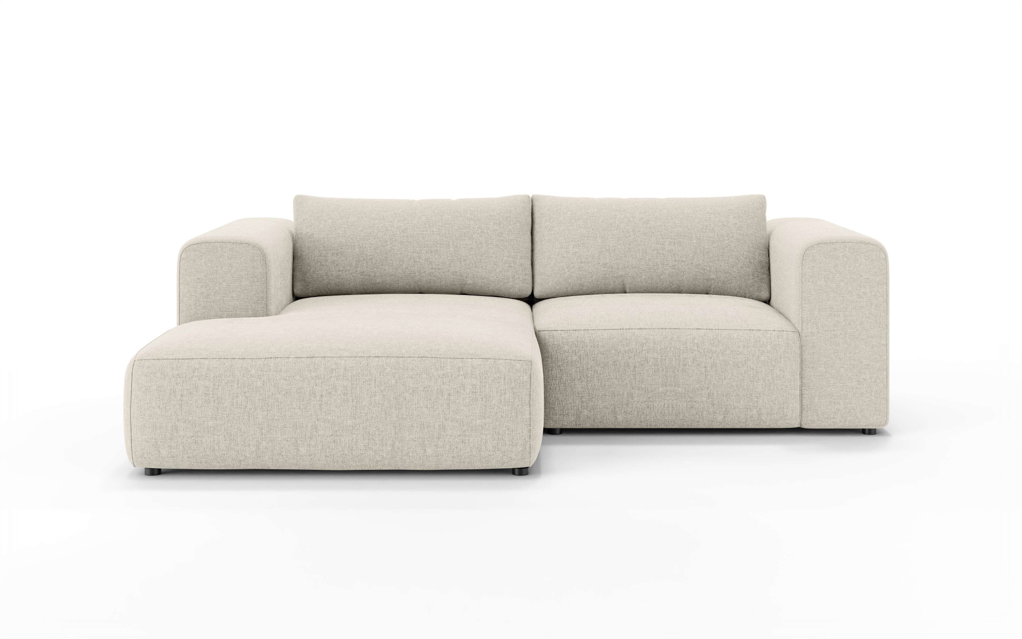 OTTO home Ecksofa »TIARRA Design-Sofa mit Ottomane recht/links bestellbar, Breite 241 cm« L-Form mit hochelastischer Schaum und Wellenunterfederung