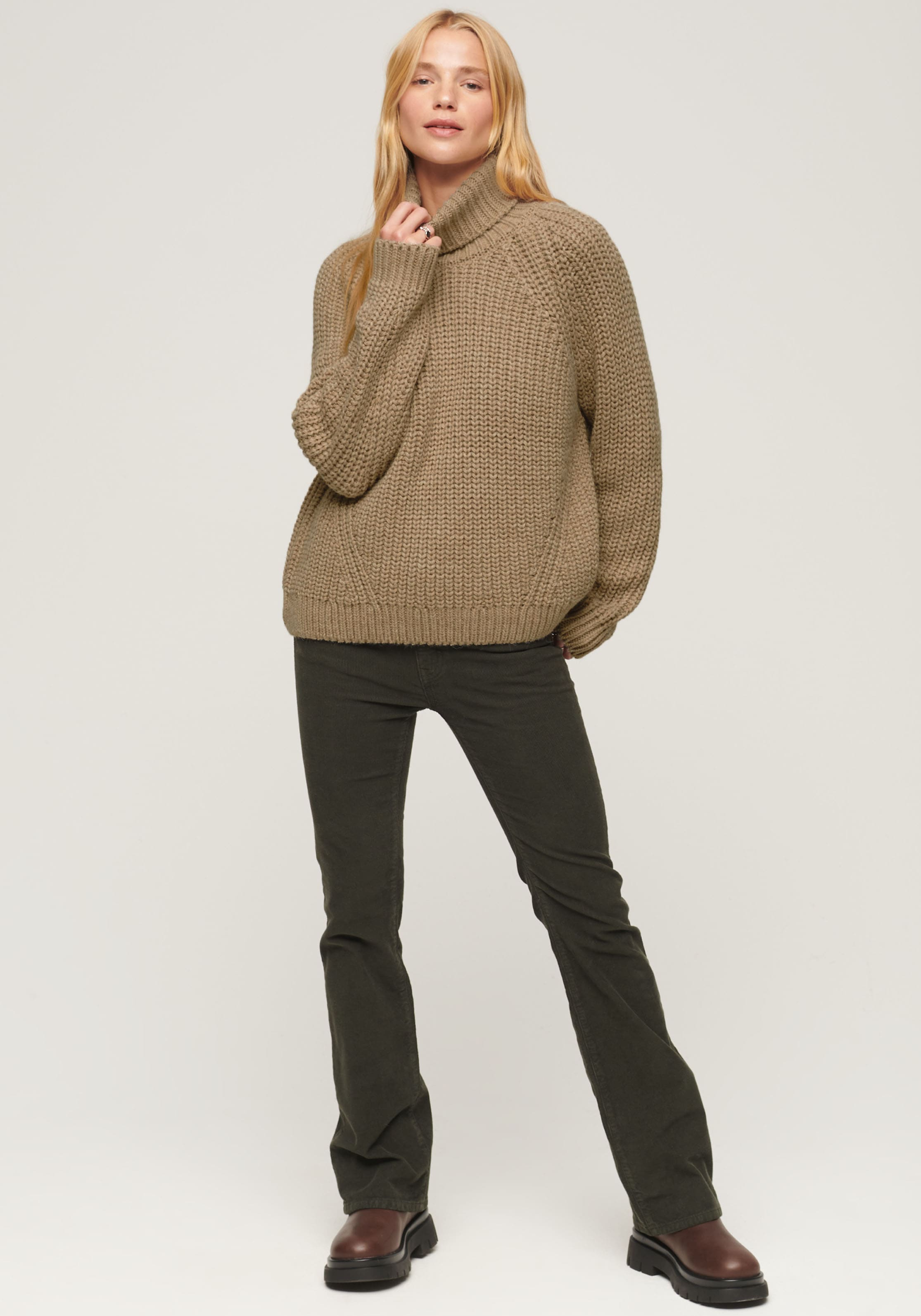 Superdry Strickpullover »Slouchy Stitch Roll Neck Knit«
