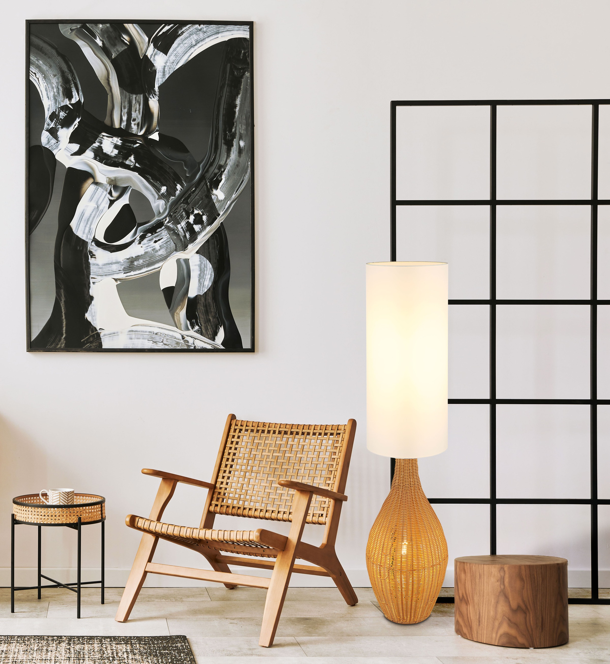 NOWA LED Stehlampe »ANKO«, 2 flammig, Leuchtmittel E27   ohne Leuchtmittel günstig online kaufen