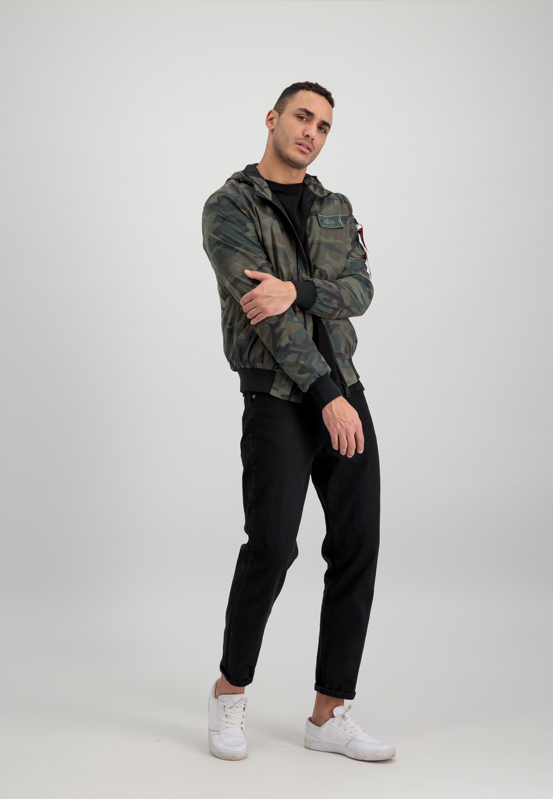 Alpha Industries Bomberjacke »Alpha Industries Men - Bomber Jackets MA-1 LW Hooded Refl. Camo«