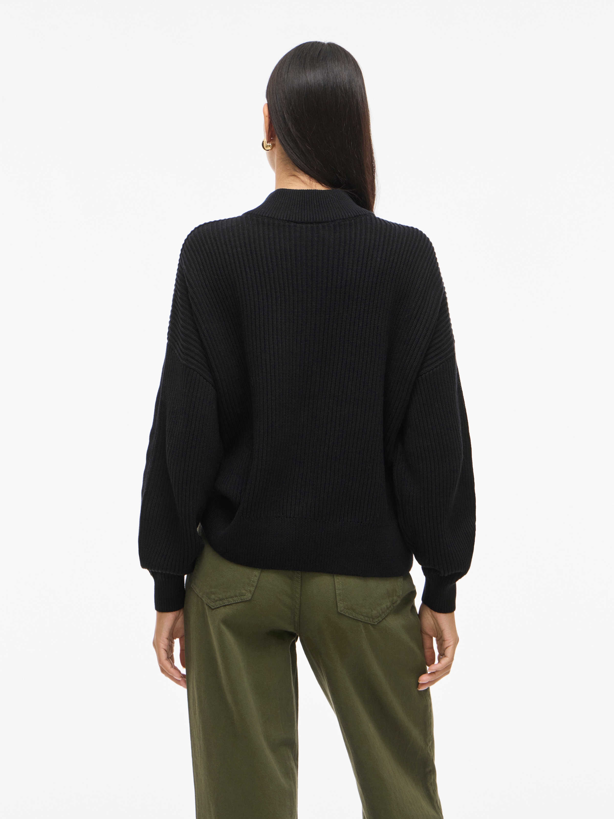 Vila Stehkragenpullover »VICHING CREW NECK L/S KNIT TOP - NOOS«