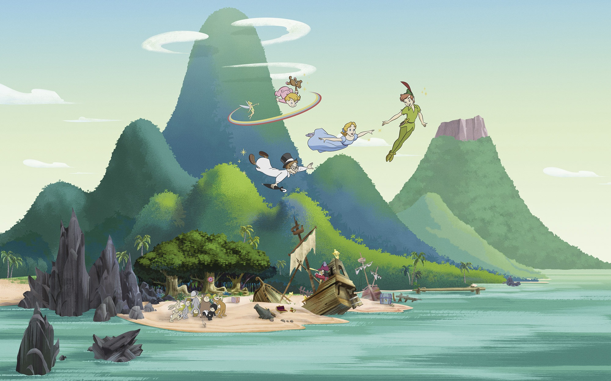 Komar Kindertapete »Disney Peter Pan And the Lost Boys«, bedruckt günstig online kaufen