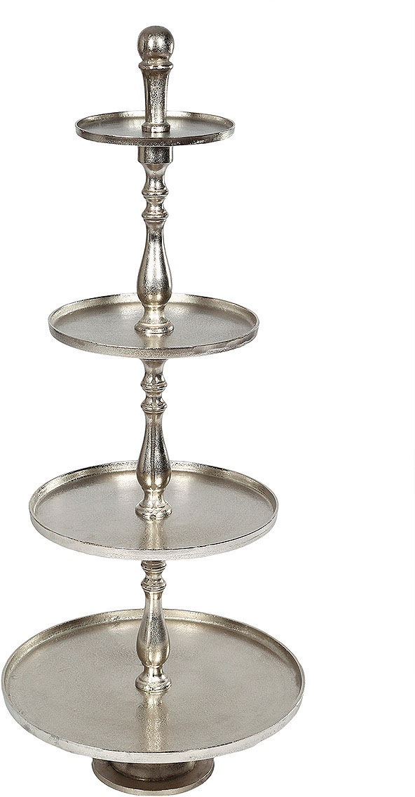 Ambiente Haus Etagere »Etagere 4 Stufen Silber« günstig online kaufen