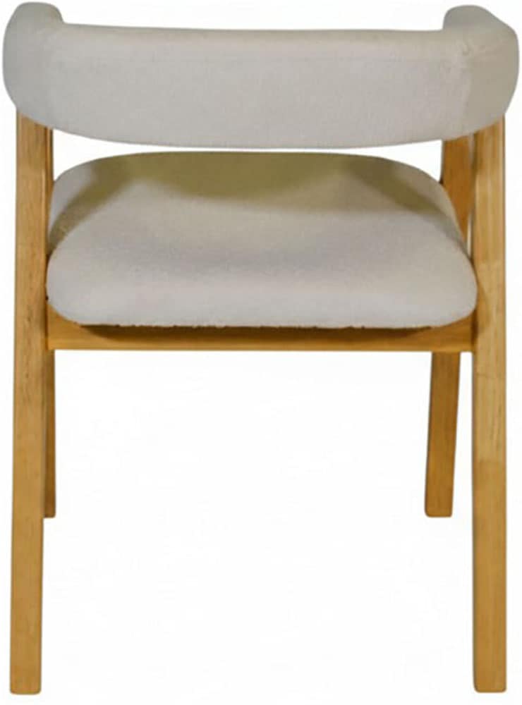 Jahnke Armlehnstuhl »BOW SIT DUO« (Set) Esszimmerstuhl (2er Set), Massivholz, Boucle-Stoff,bis 110kg belastbar