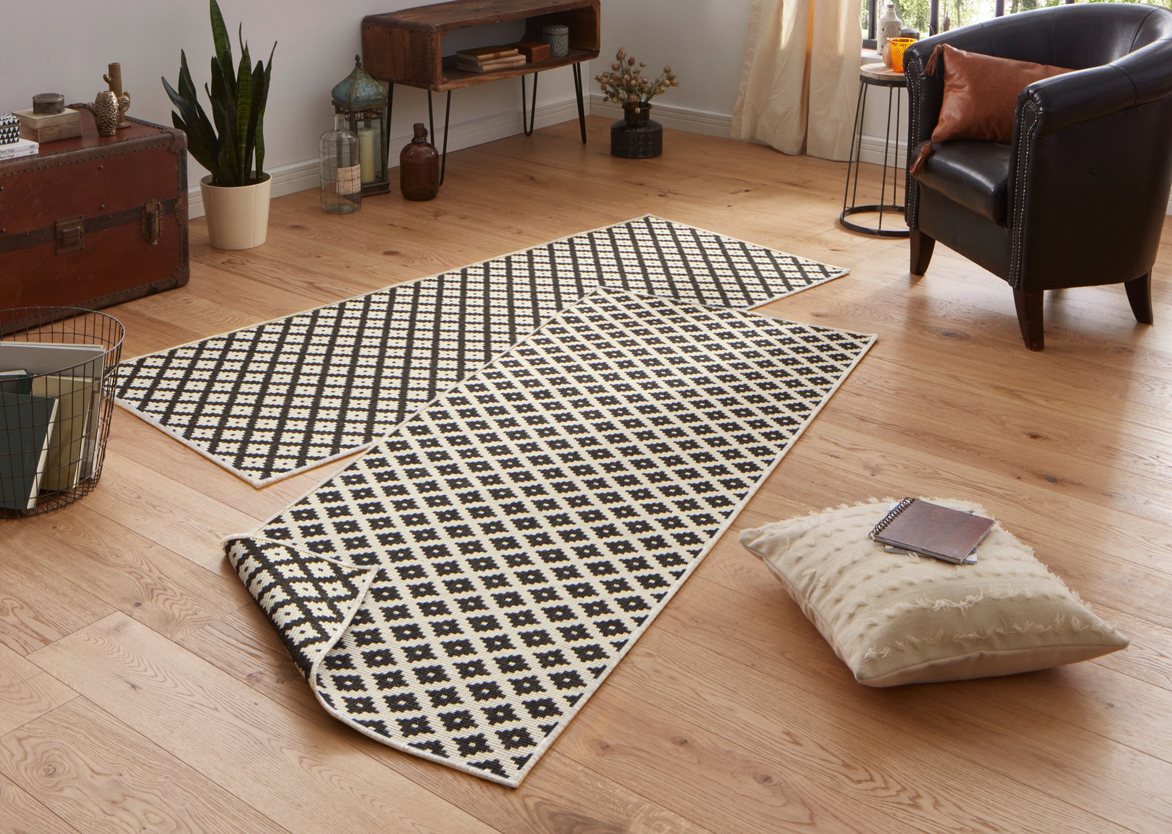 NORTHRUGS Teppich »Nizza Wendeteppich«, rechteckig, 5 mm Höhe, In-& Outdoor günstig online kaufen